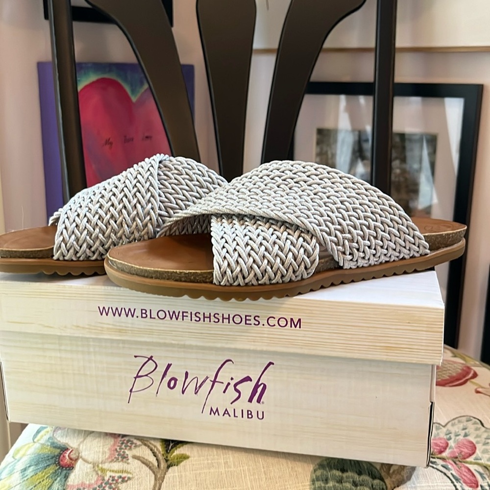 Blowfish Mallorie Woven Slide Size 8.5 NIB